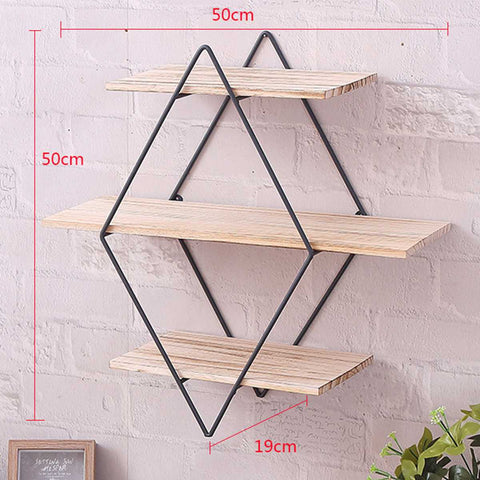 Retro Rhombus Wall Shelf - A Touch Of Space