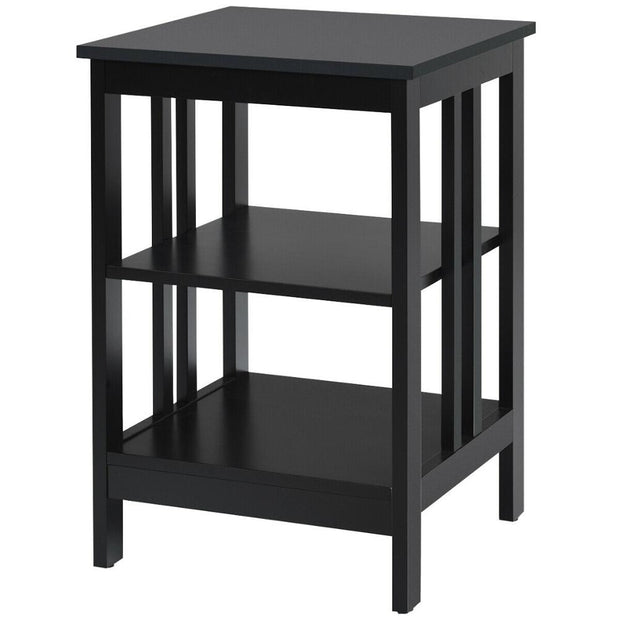Nightstand with Display Shelf - A Touch Of Space