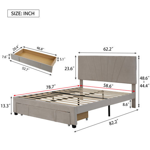 Queen Size Storage Bed - A Touch Of Space
