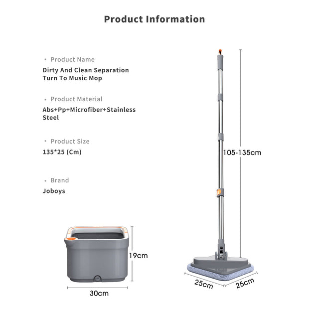 Square Floor Mop - A Touch Of Space